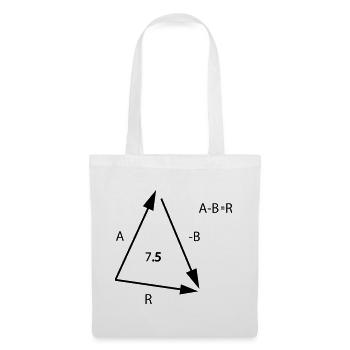 Algebra Mathe - Stoffbeutel - Weiß - Vorne