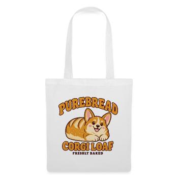 PureBread Corgi Laib Illustration - Stoffbeutel - Weiß - Vorne