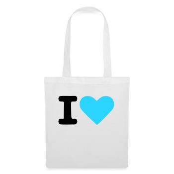 I love - I heart - Tote Bag - white - Front