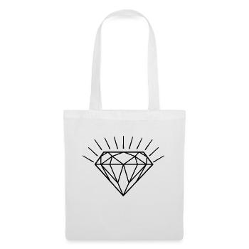 Big Diamond - Sac en tissu - blanc - Devant