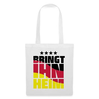 ramener à la maison! Trophée de la Coupe du Monde - Sac en tissu - blanc - Devant
