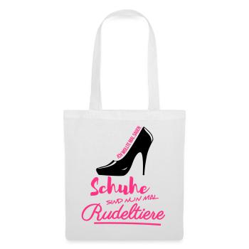 Schuhe Rudeltiere shoppen Schuhtick High heels - Stoffbeutel - Weiß - Vorne