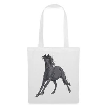 Black Horse - Tote Bag - white - Front