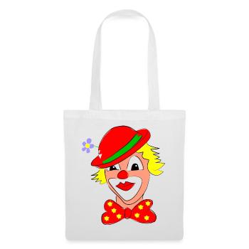 clown - Sac en tissu - blanc - Devant