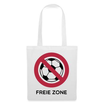 Anti Fussball - Stoffbeutel - Weiß - Vorne
