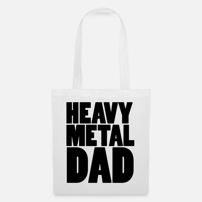 Heavy Metal Dad - Stoffbeutel - Weiß