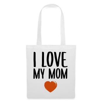 J'aime ma mère - Sac en tissu - blanc - Devant