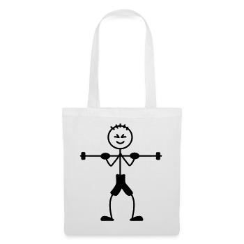Weight training with a lot of weight - Tote Bag - white - Front