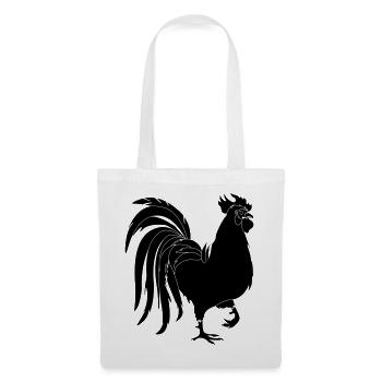 Black rooster - Tote Bag - white - Front