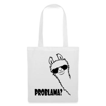 Lama Problama Question - Sac en tissu - blanc - Devant