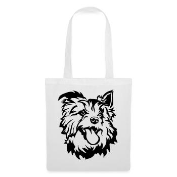 Australian Terrier Head - Tote Bag - white - Front