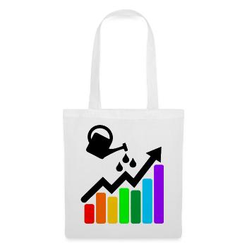 Better results colored graph and watering can - Tote Bag - white - Front