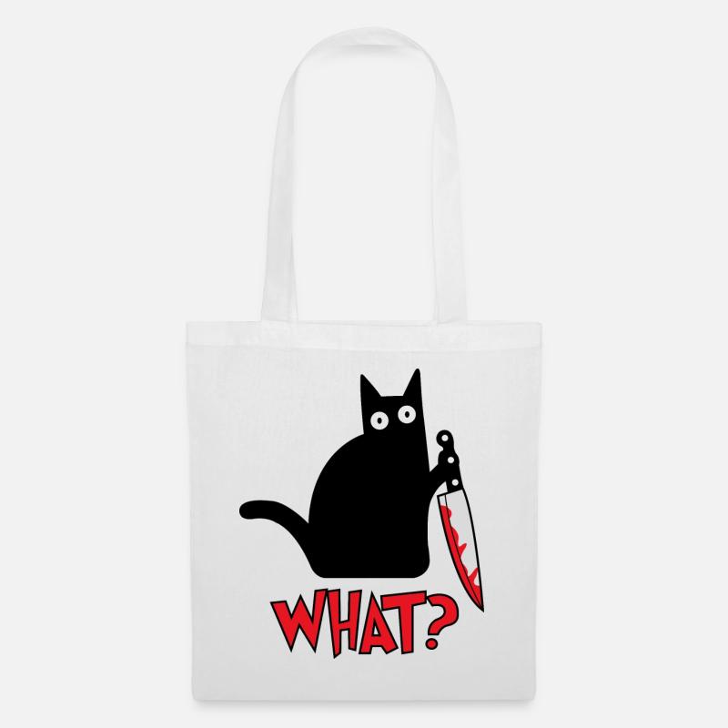 Cat What? - Stoffbeutel - Weiß