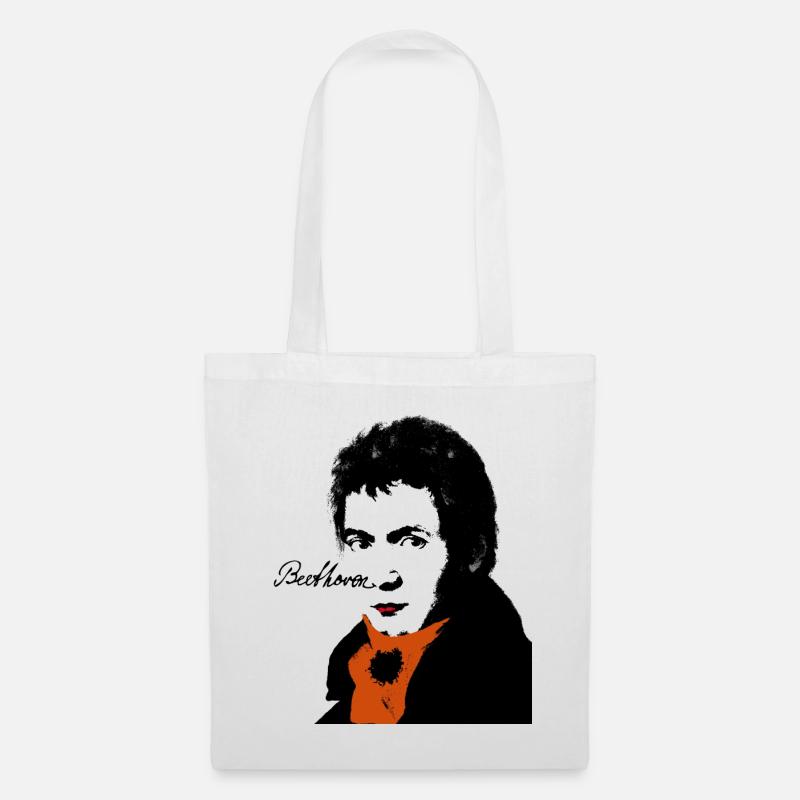 Beethoven - Stoffbeutel - Weiß