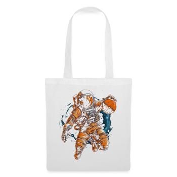 Astronaut playing basketball in space Graphics - Tote Bag - white - Front