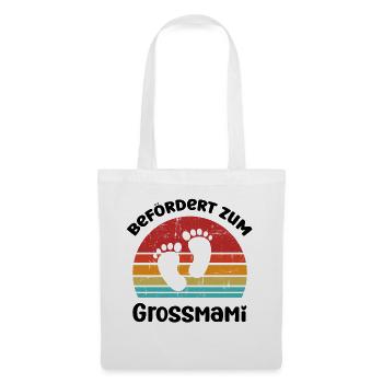 Befördert zum Grossmami Schweiz Oma - Stoffbeutel - Weiß - Vorne