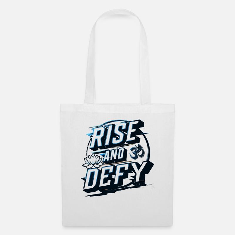 RISE AND DEFY - Stoffbeutel - Weiß