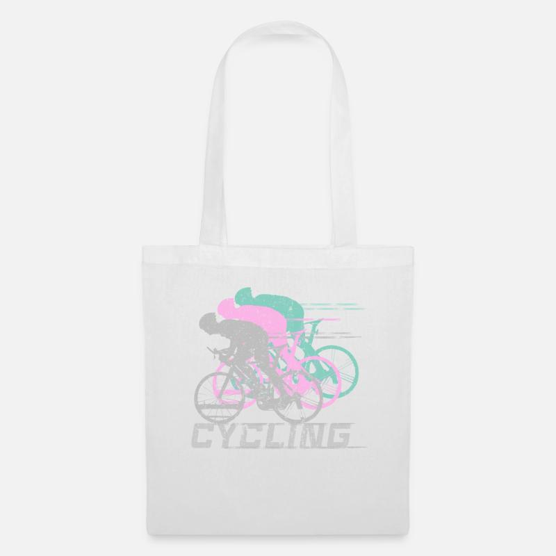 Cycling - Tote Bag - white