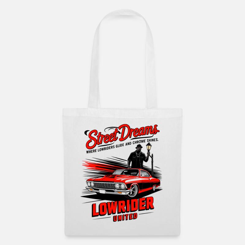 Lowrider Auto - Stoffbeutel - Weiß