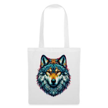 Wolf - Stoffbeutel - Weiß - Vorne