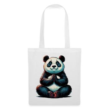 Panda - Stoffbeutel - Weiß - Vorne