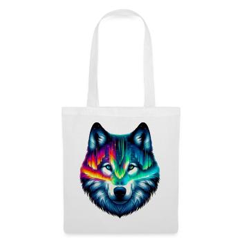 Wolf - Stoffbeutel - Weiß - Vorne