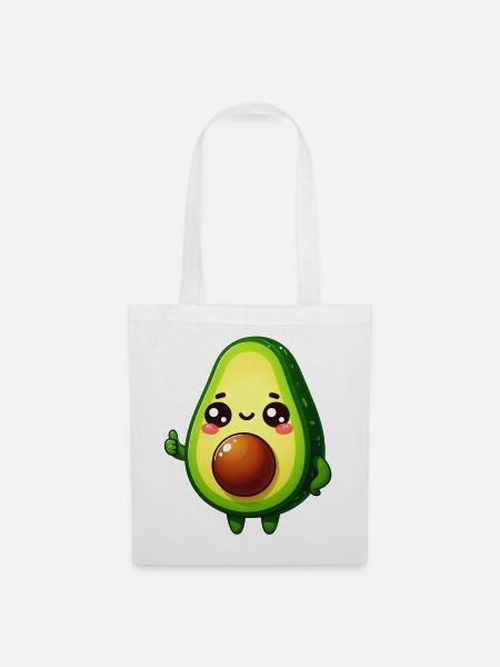Avocado - Stoffbeutel - Weiß