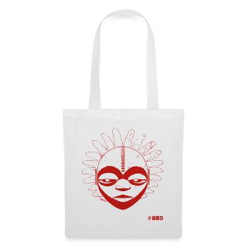 Yaoundé - red & White - Sac en tissu - blanc - Devant