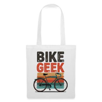 Bike Geek Retro Vibes - Sac en tissu - blanc - Devant