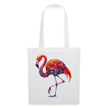 Flamant - Sac en tissu - blanc - Devant