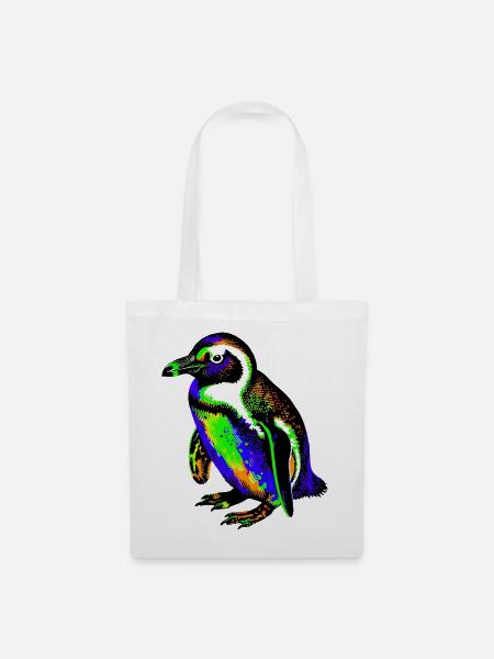 Pinguin - Stoffbeutel - Weiß