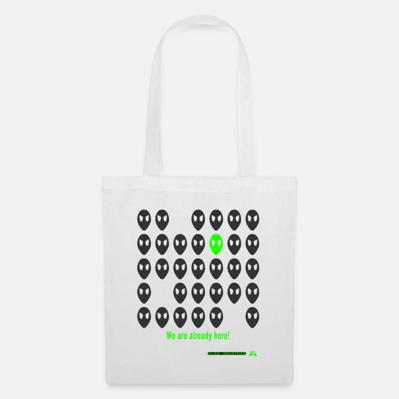 we are already here - Tote Bag - white