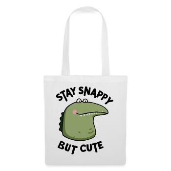 Snappy but cute - Stoffbeutel - Weiß - Vorne
