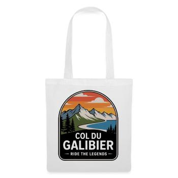 Col du Galibier Radsport-Panel - Stoffbeutel - Weiß - Vorne