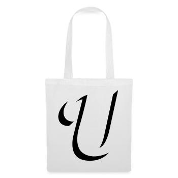 Letter U, Name, der Buchstabe U - Stoffbeutel - Weiß - Vorne