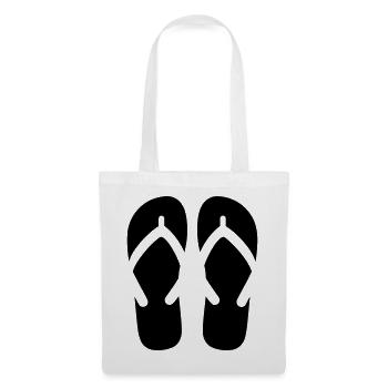 Flip-Flops - Stoffbeutel - Weiß - Vorne