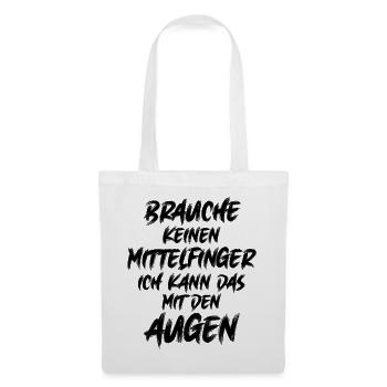 Humoristischer Spruch für Kaffeeliebhaber  - Stoffbeutel - Weiß - Vorne