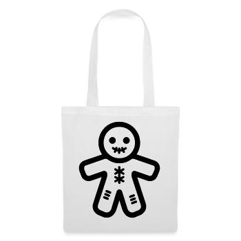 Poupée Vaudou - Sac en tissu - blanc - Devant