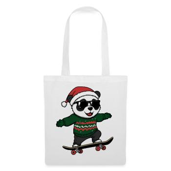 Panda Christmas Funny - Tote Bag - white - Front