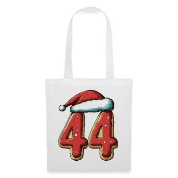 44 Numéro Biscuit Noël - Sac en tissu - blanc - Devant