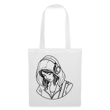 Woman Love Music - Tote Bag - white - Front