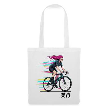 Neon Sprint Cyclist - Tote Bag - white - Front
