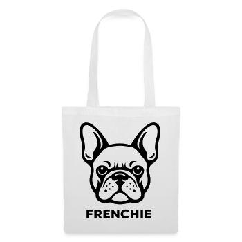 T-shirt Bouledogue français Minimaliste Frenchie Dog Lover - Sac en tissu - blanc - Devant