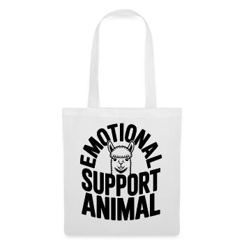 Alpaca Lover Emotional Support Animal - Tote Bag - white - Front