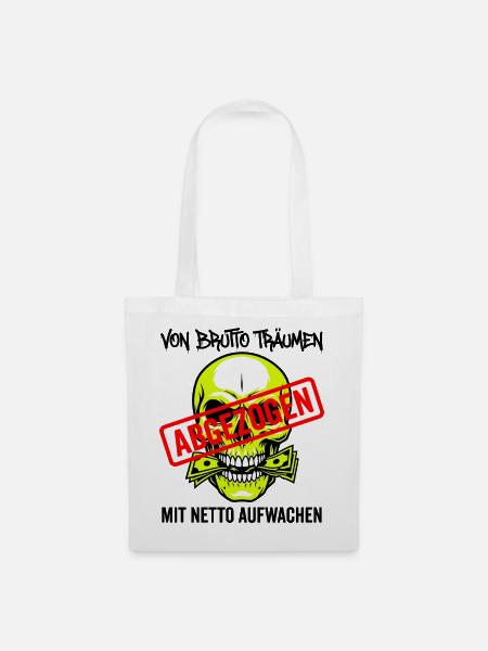 Von Brutto Träumen - Stoffbeutel - Weiß