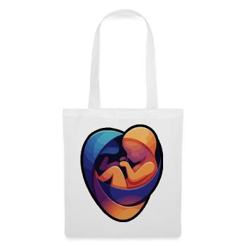 Colorful fetal hug - Tote Bag - white - Front