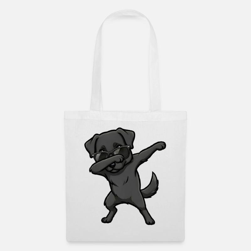 Dabbing Labrador Retriever - Tote Bag - white