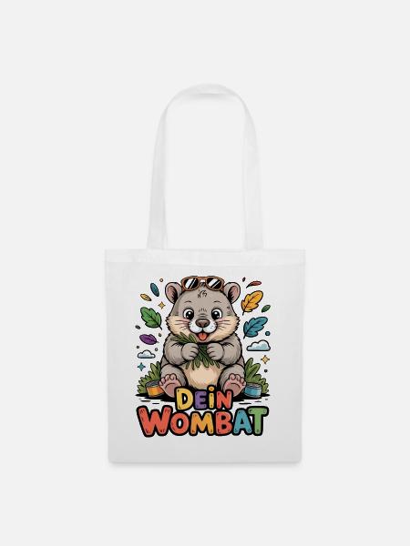 Dein Wombat - Stoffbeutel - Weiß