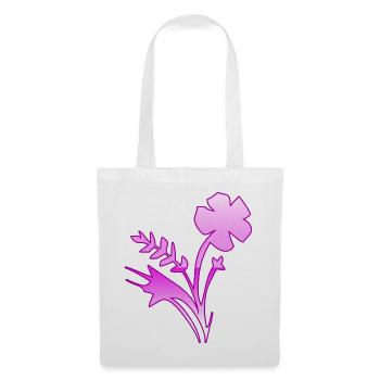Fleur - Sac en tissu - blanc - Devant