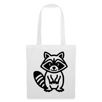 raccoon - Tote Bag - white - Front